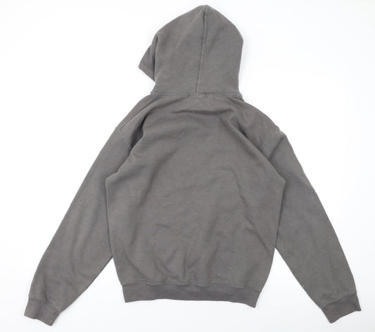 Missy Empire Womens Grey Cotton Pullover Hoodie Size 6 Pullover