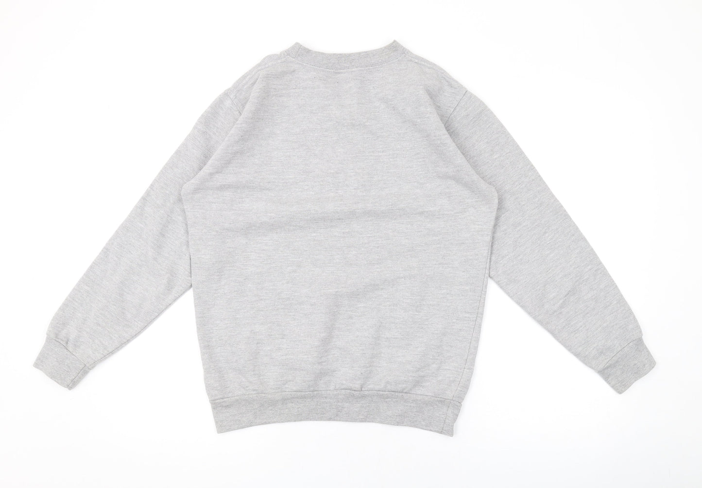 Stars & Stripes Mens Grey Cotton Pullover Sweatshirt Size S - Logo