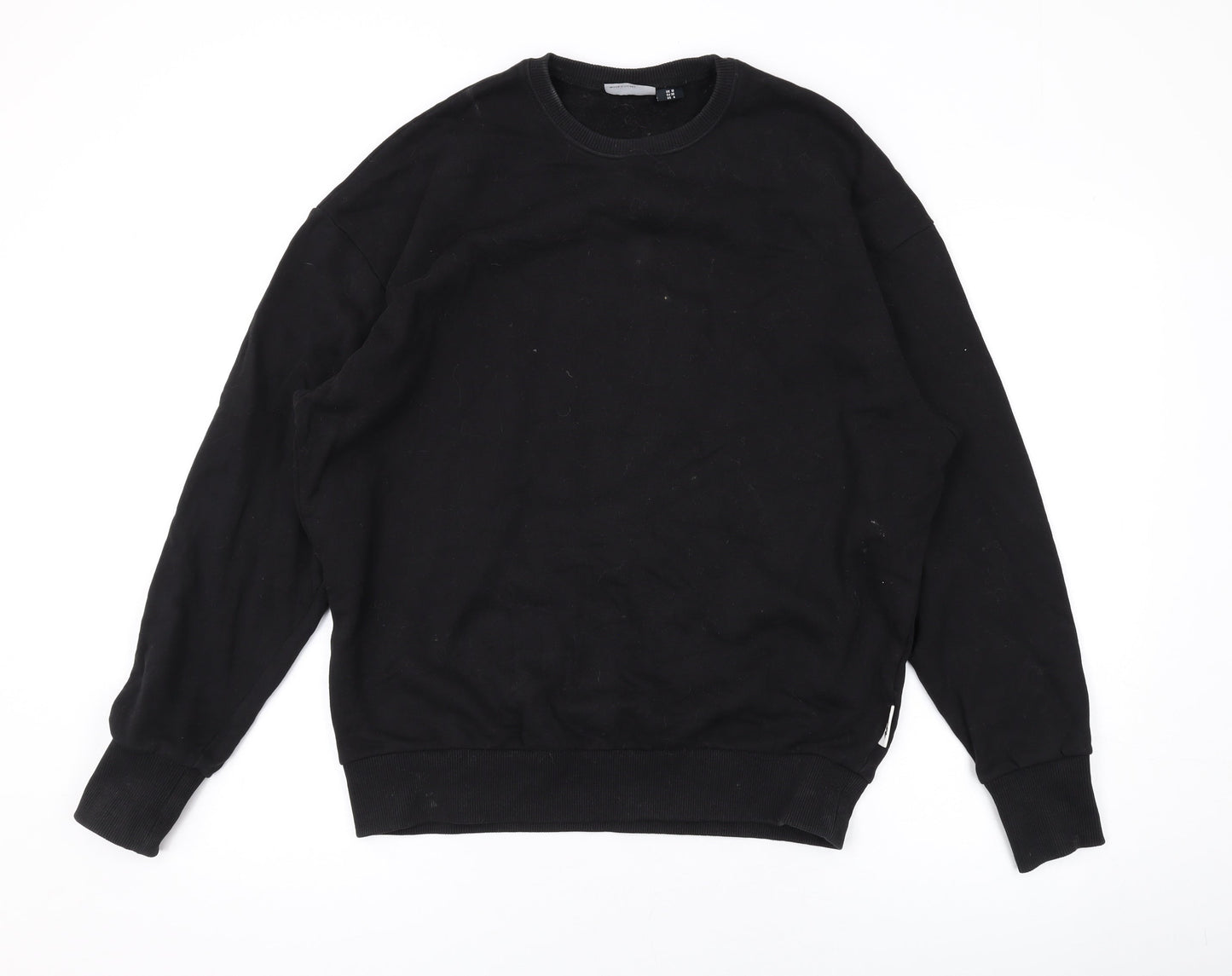 ASOS Womens Black Cotton Pullover Sweatshirt Size 10 Pullover