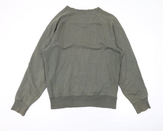 Realm & Empire Mens Green Cotton Pullover Sweatshirt Size S