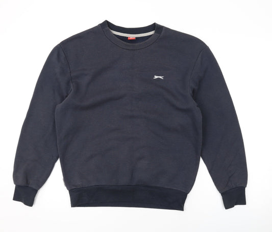 Slazenger Boys Blue Cotton Pullover Sweatshirt Size 13 Years Pullover
