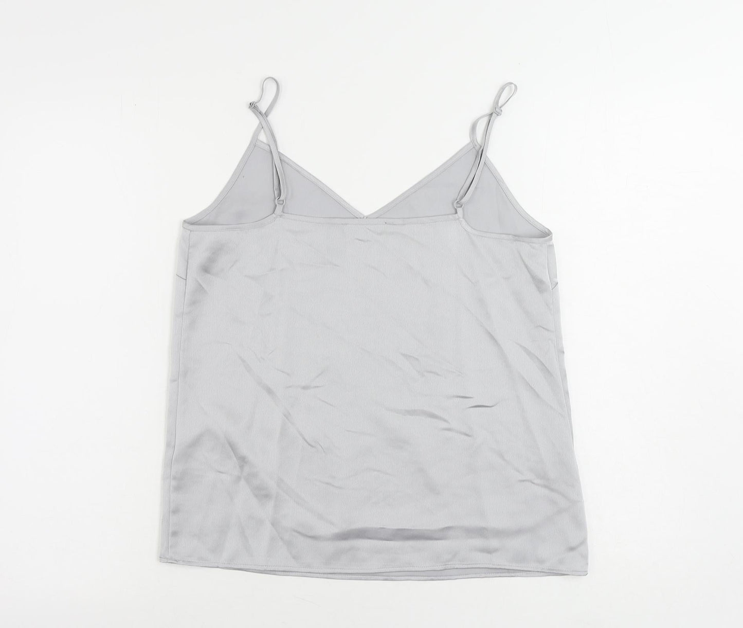 Marks and Spencer Womens Grey Polyester Camisole Tank Size 10 V-Neck
