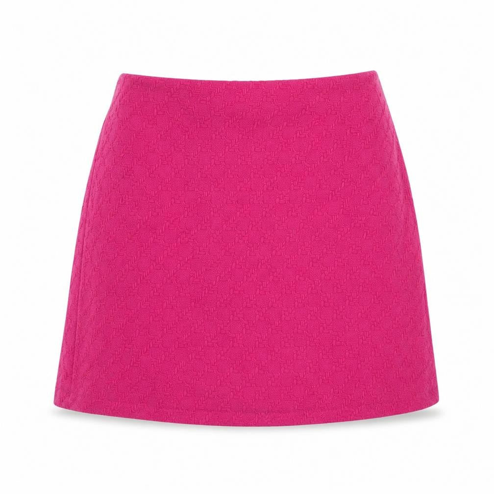 Marks and Spencer Womens Pink Wool A-Line Skirt Size 6 Zip