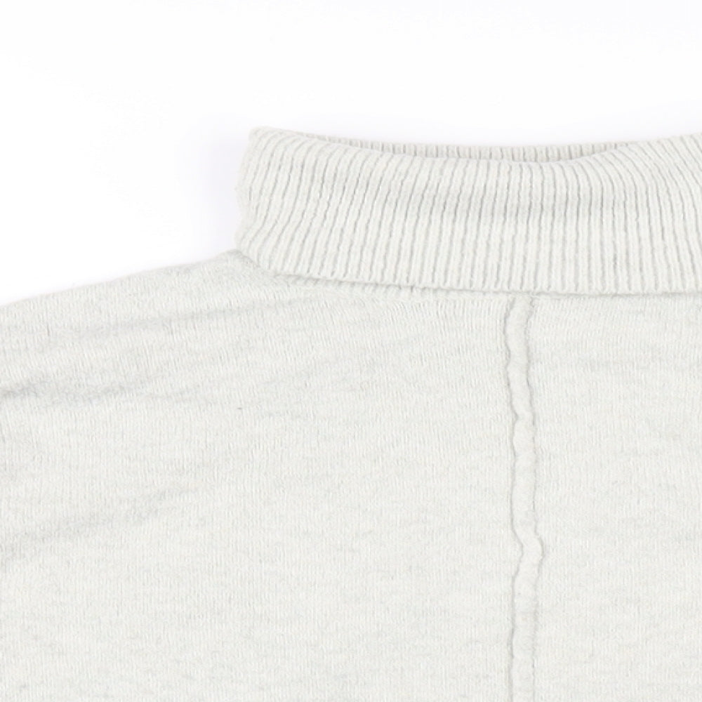 Missguided Womens Grey Roll Neck Polyester Pullover Jumper Size 6