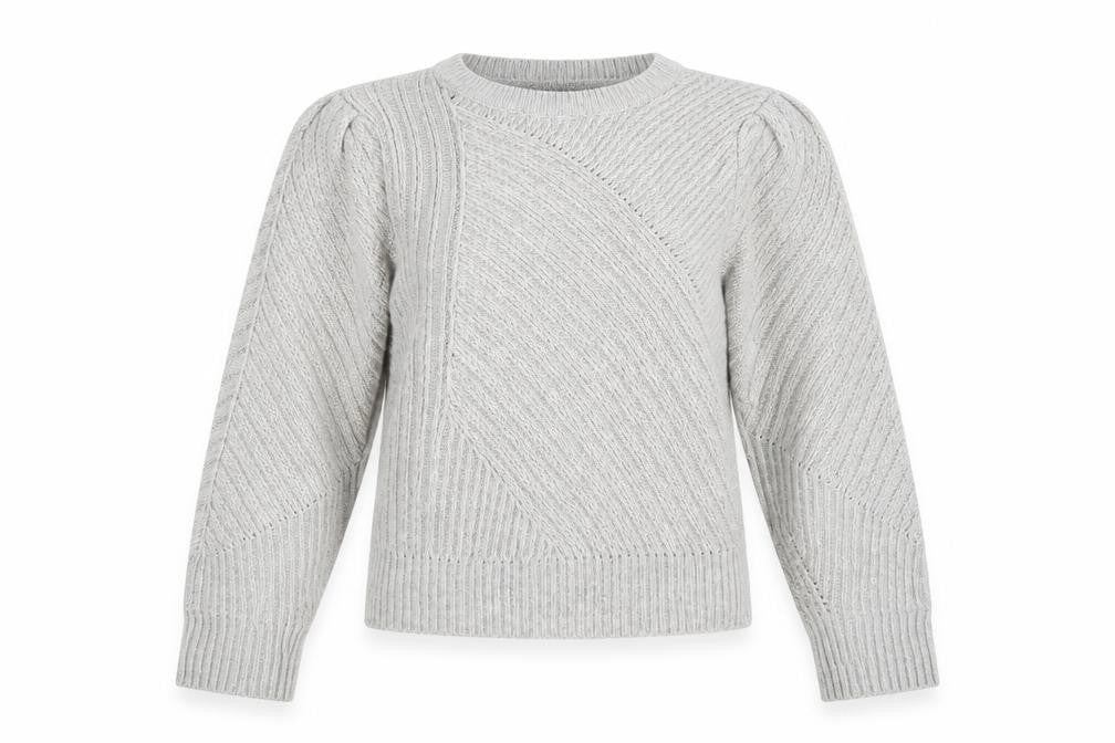 Marks and Spencer Womens Grey Crew Neck Polyester Pullover Jumper Size 10