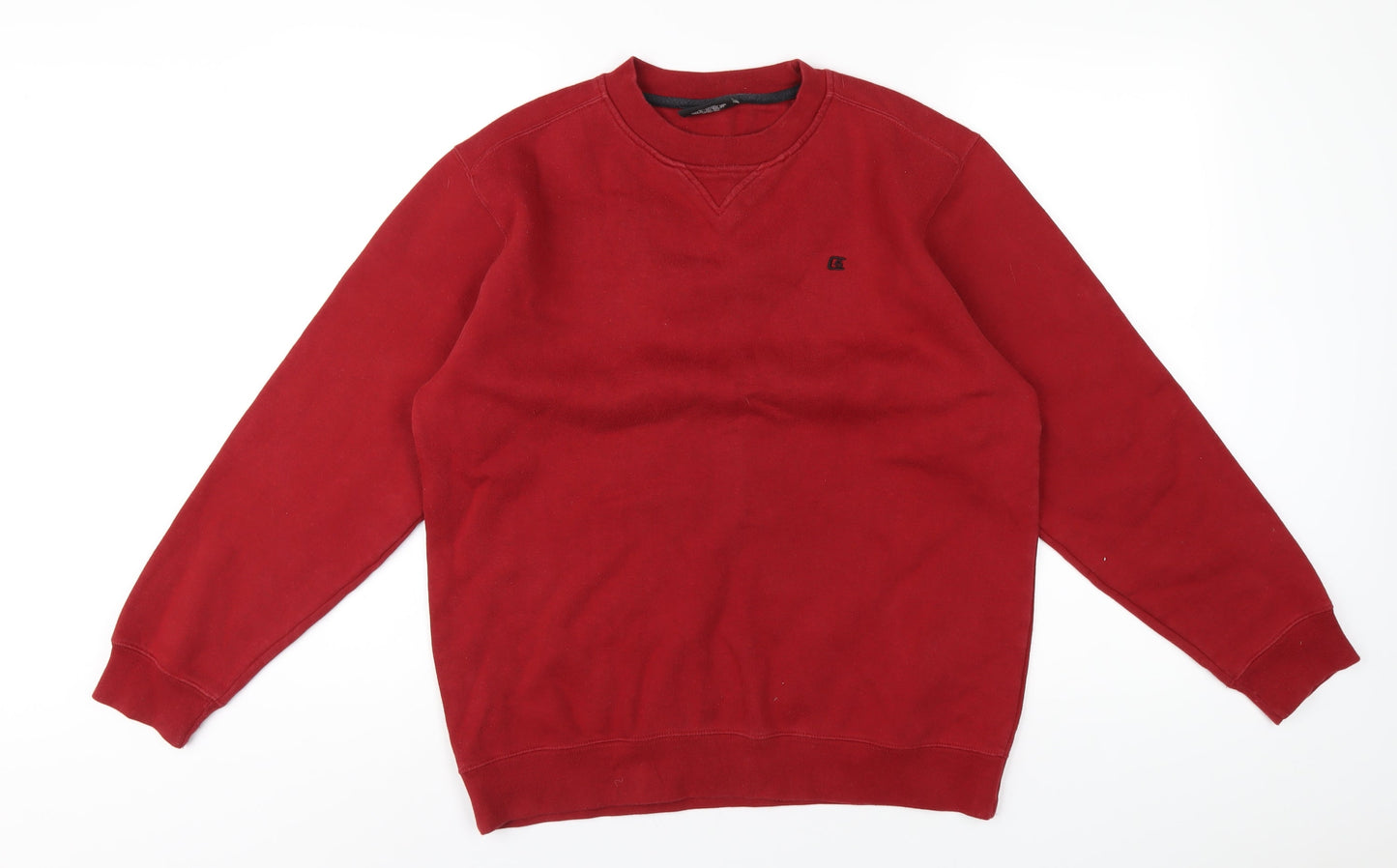 CS Active Mens Red Cotton Pullover Sweatshirt Size M