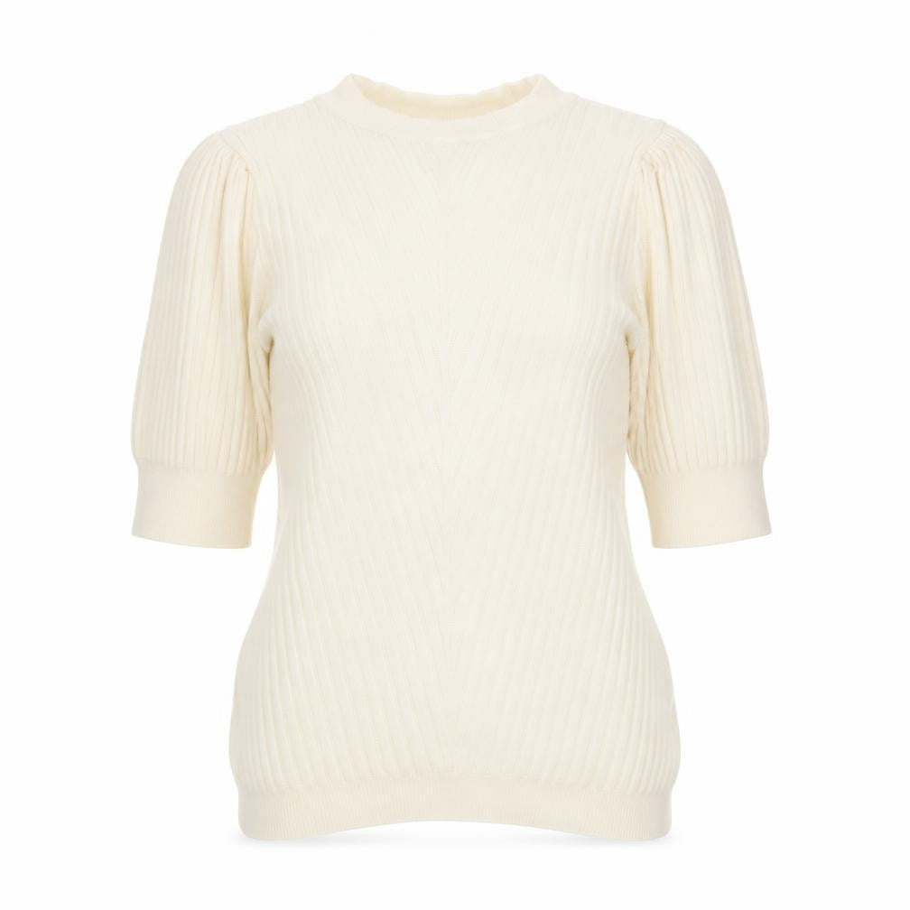 Marks and Spencer Womens Ivory Round Neck Viscose Pullover Jumper Size 10