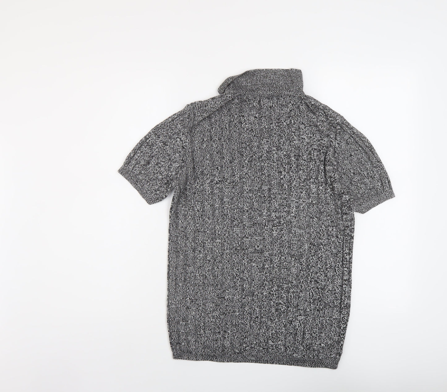 River Island Womens Grey Collared Viscose Pullover Jumper Size M