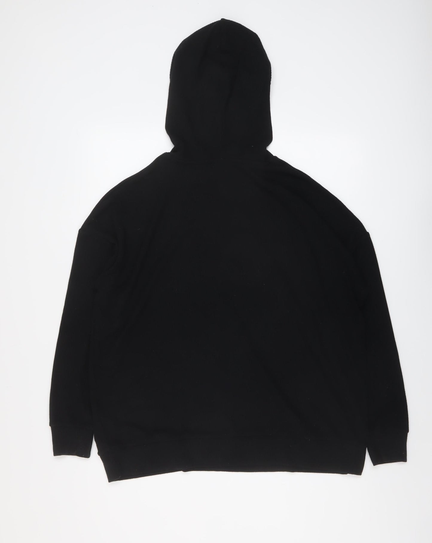 USA Pro Womens Black Polyester Pullover Hoodie Size 12 Pullover