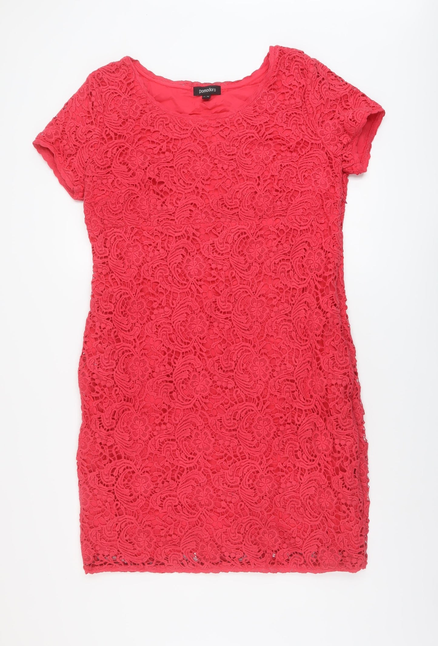 Pomodoro Womens Pink Cotton A-Line Size 18 Round Neck Pullover