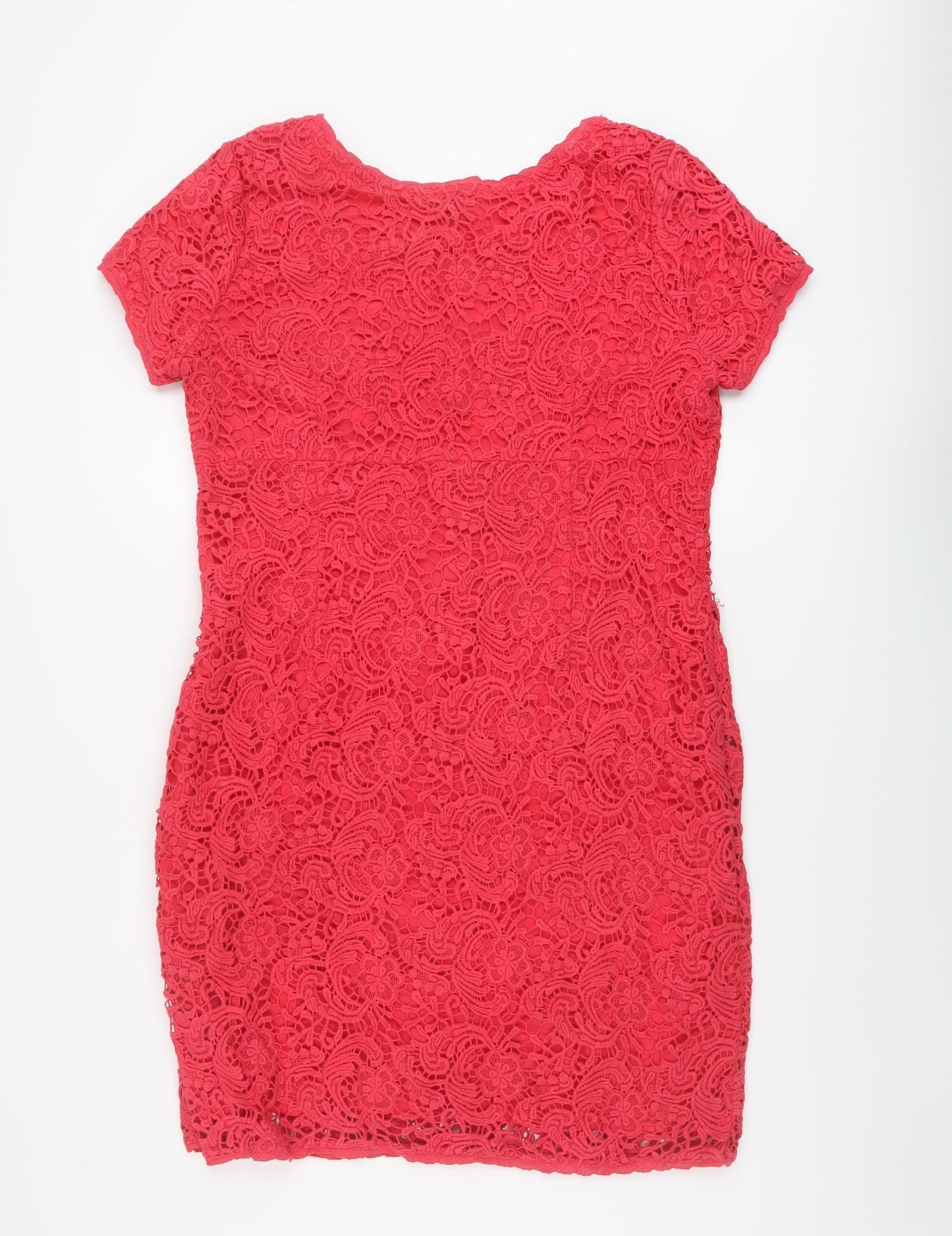 Pomodoro Womens Pink Cotton A-Line Size 18 Round Neck Pullover
