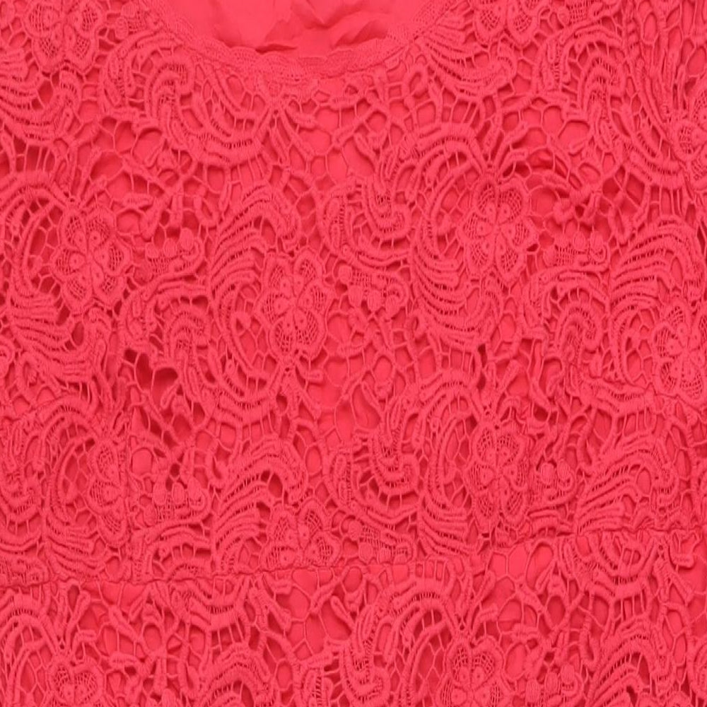 Pomodoro Womens Pink Cotton A-Line Size 18 Round Neck Pullover