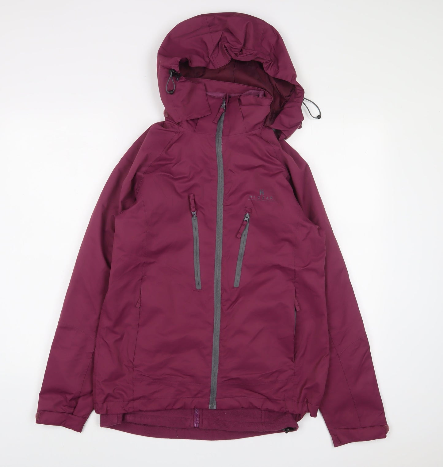 Hi Gear Womens Purple Jacket Coat Size 10 Zip - Zip Pockets
