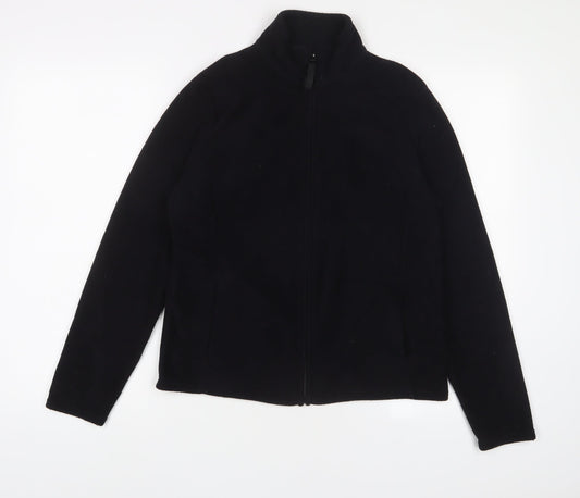 Marks and Spencer Womens Black Jacket Size 14 Zip