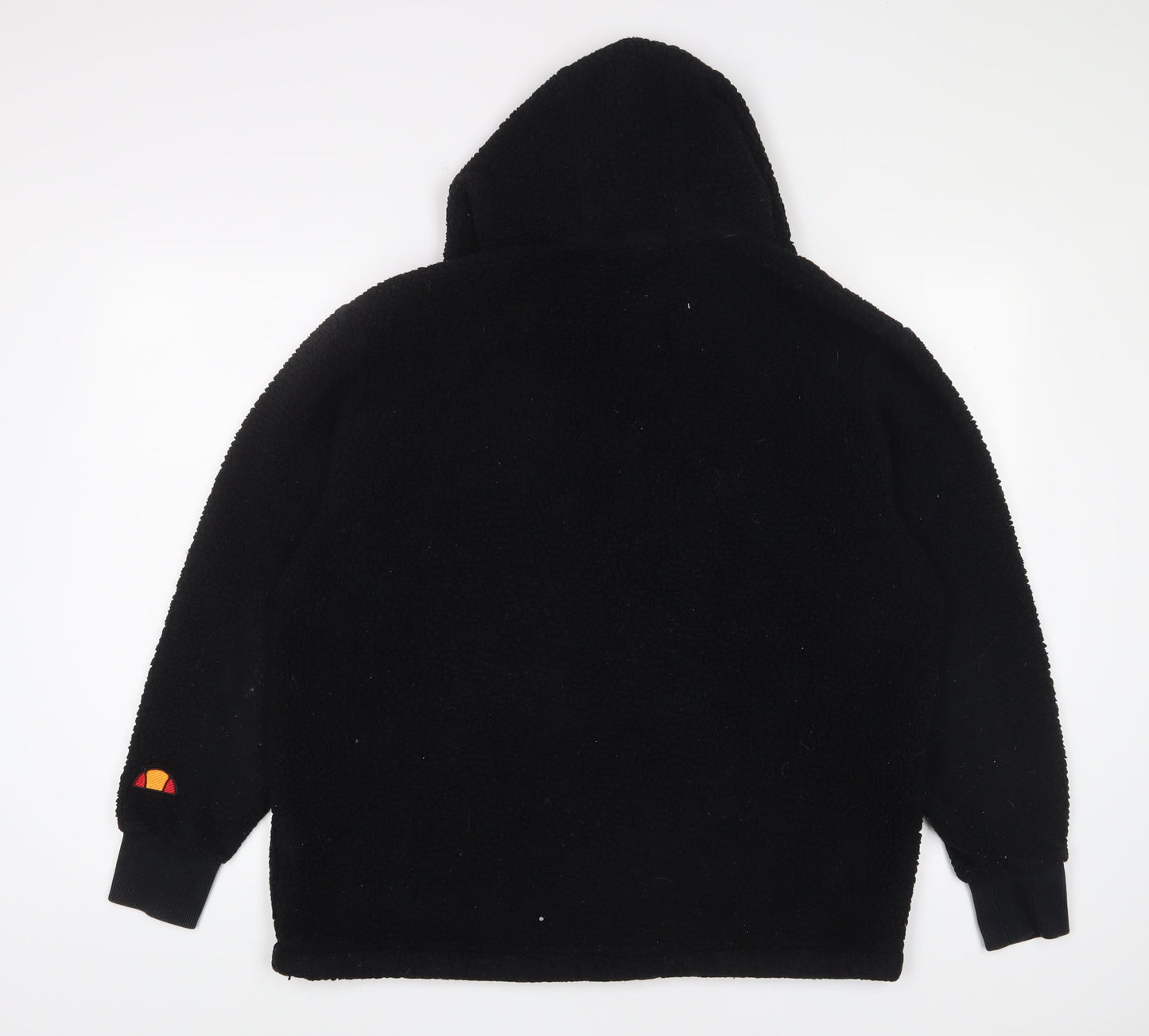 ellesse Womens Black Polyester Pullover Hoodie Size S Pullover - Logo, Embroidered