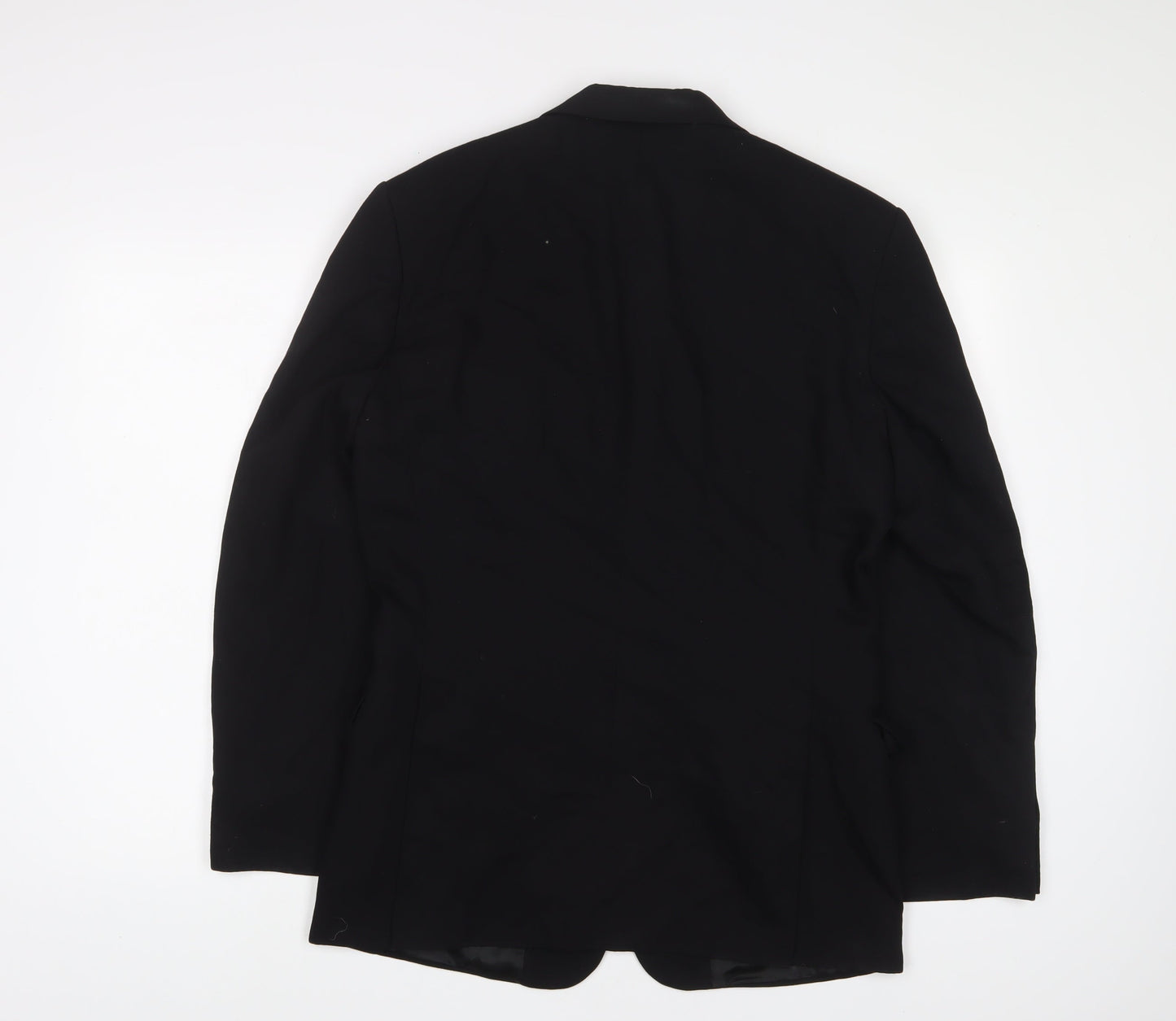 H&M Mens Black Polyester Jacket Suit Jacket Size 36 Regular