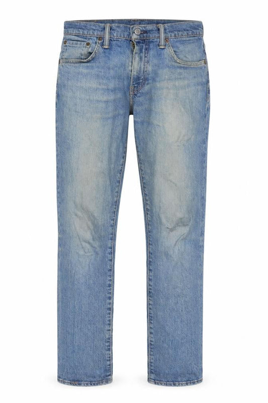 Levi's Mens Blue Cotton Straight Jeans Size 30 in L30 in Regular Zip