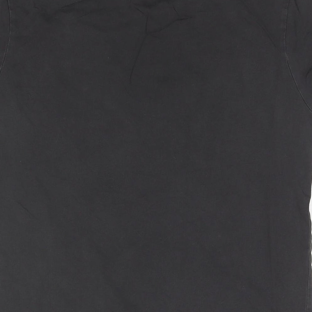 Disney Womens Brown Cotton Basic T-Shirt Size XS Round Neck - Mickey Mouse