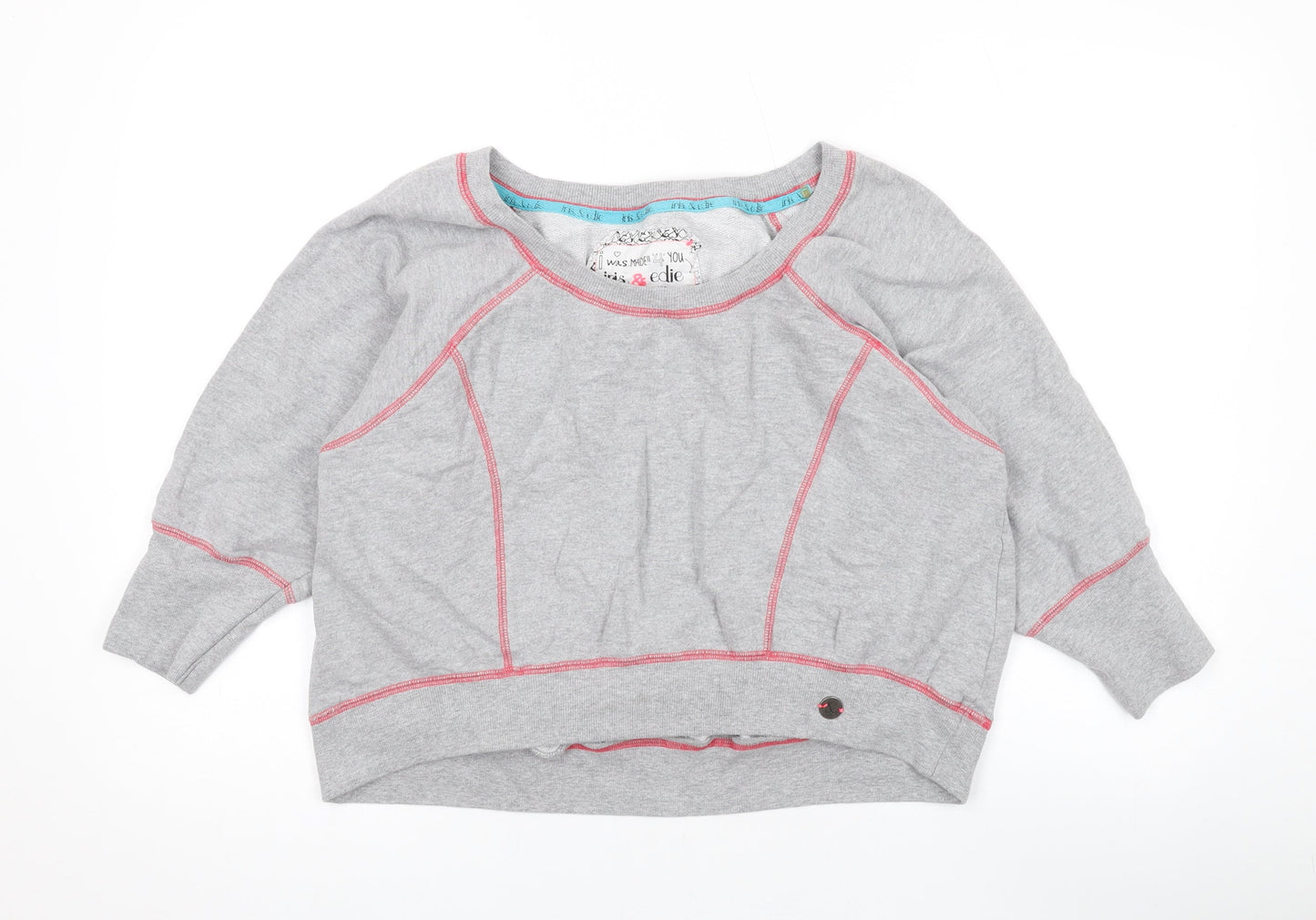Debenhams Womens Grey Cotton Pullover Sweatshirt Size 14 Pullover