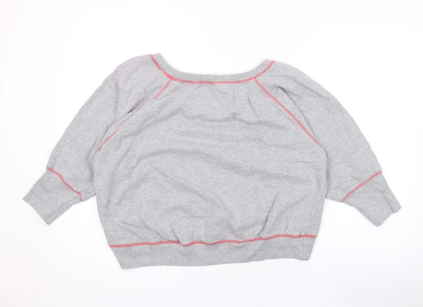 Debenhams Womens Grey Cotton Pullover Sweatshirt Size 14 Pullover