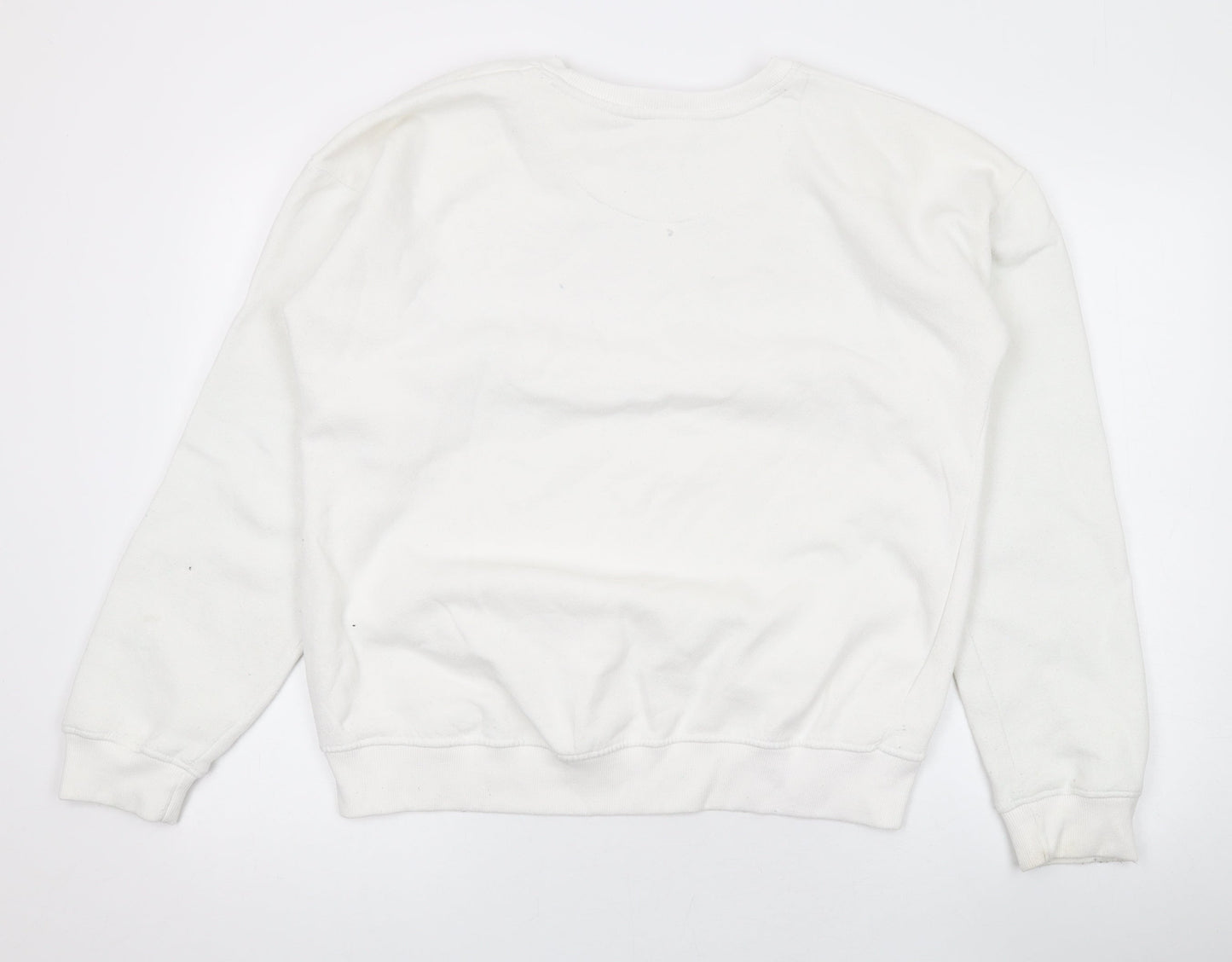 Northwest Womens White Cotton Pullover Sweatshirt Size M Pullover - Los Angeles