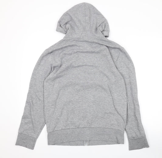 Originals Mens Grey Polyester Full Zip Hoodie Size S