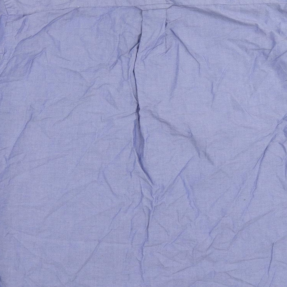 Stone Bay Mens Blue Cotton Button-Up Size M Collared Button