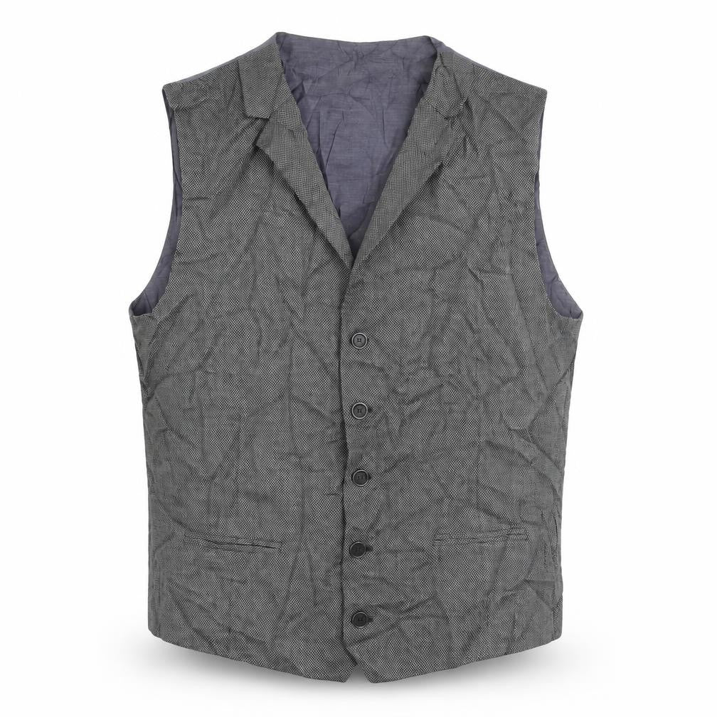 Marks and Spencer Mens Grey Polyester Jacket Suit Waistcoat Size 40 Regular