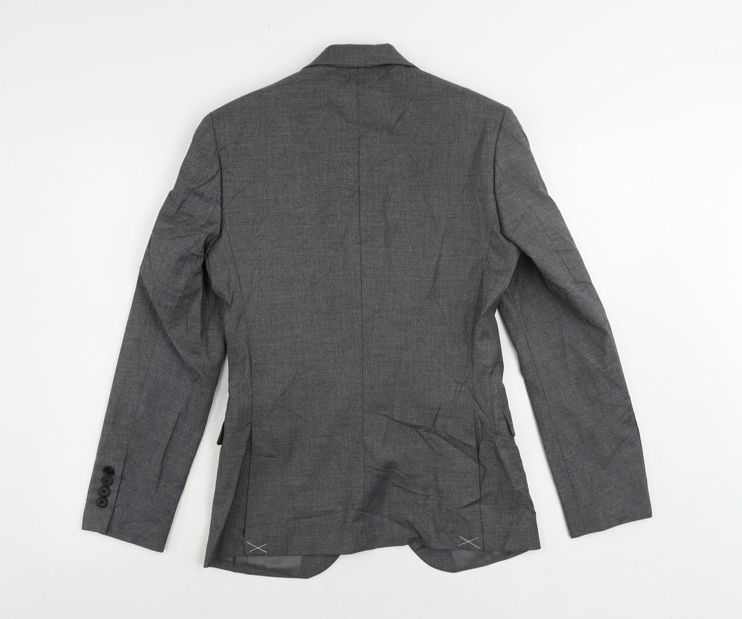 Marks and Spencer Mens Grey Polyester Jacket Suit Jacket Size 34 Regular