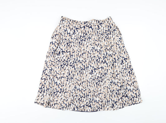 Country Casuals Womens Multicoloured Geometric Polyester A-Line Skirt Size 16