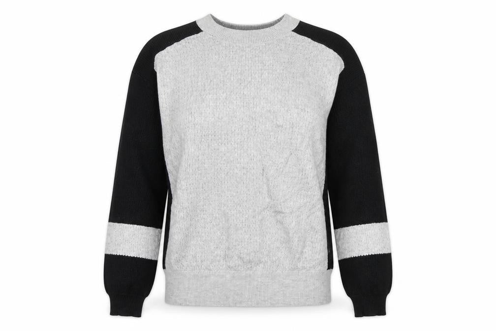 Marks and Spencer Womens Grey Round Neck Viscose Pullover Jumper Size S