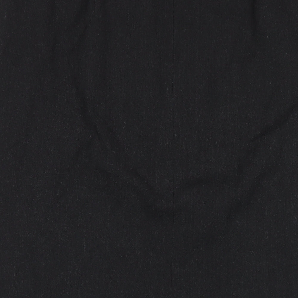Fisser Womens Grey Polyester Straight & Pencil Skirt Size 14 Zip