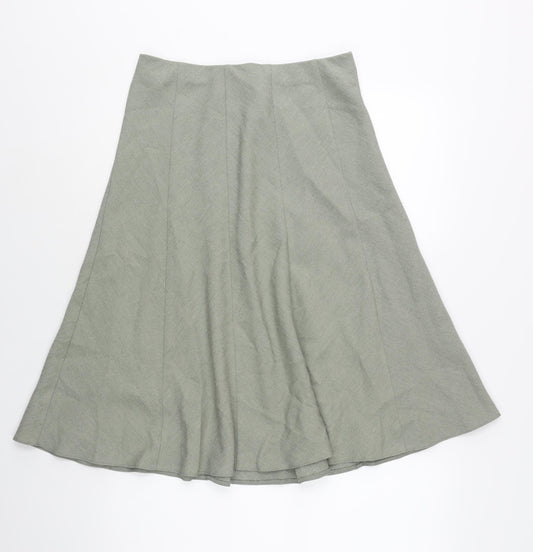 EWM Womens Grey Polyester A-Line Skirt Size 28 in