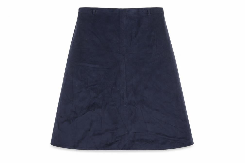 Marks and Spencer Womens Blue Polyester A-Line Skirt Size 12 Zip