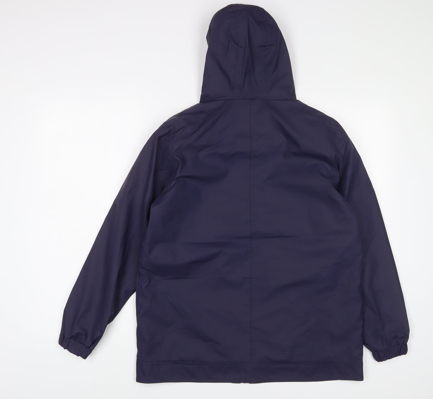 Boohoo Womens Blue Jacket Size 8 Zip