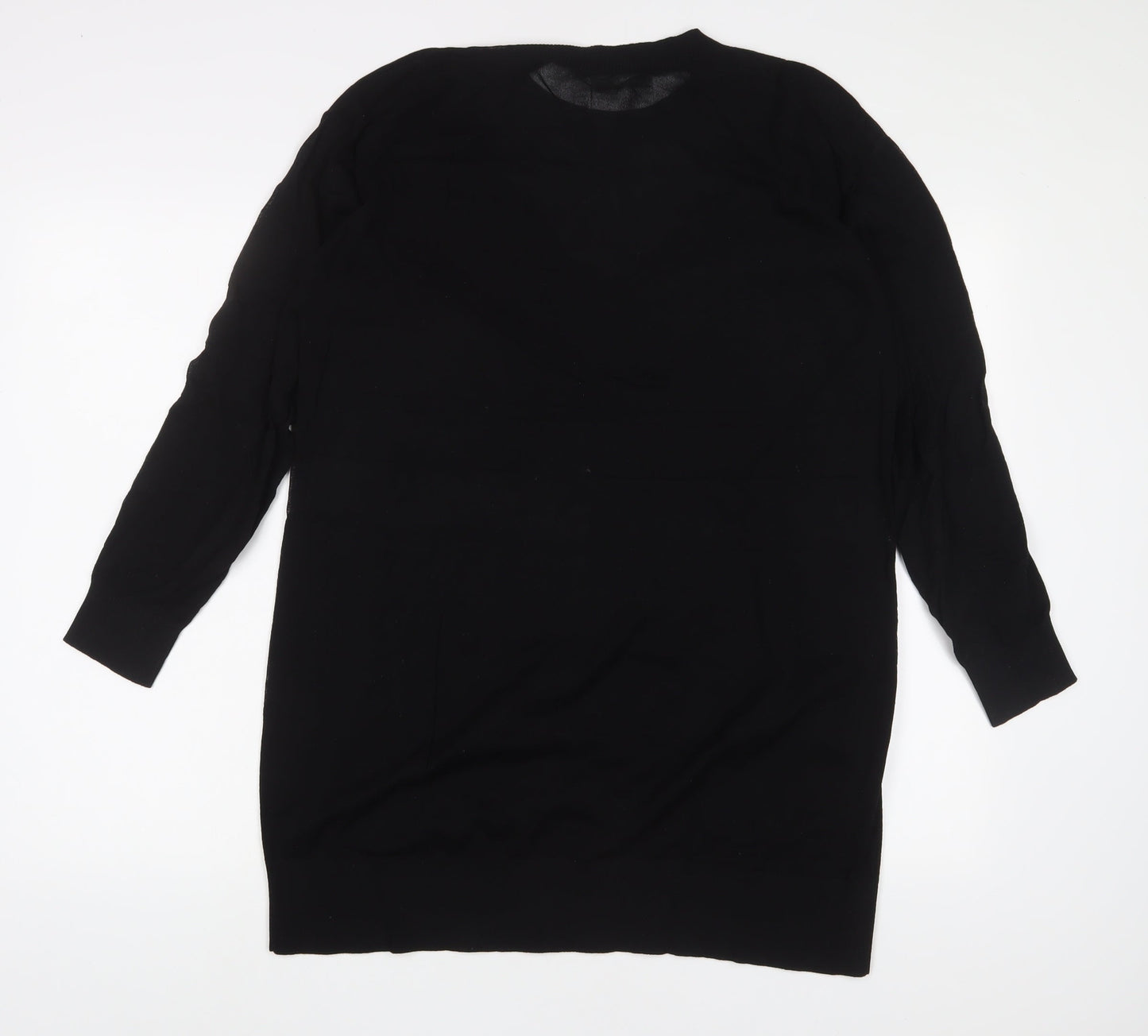 & Other Stories Womens Black Polyamide A-Line Size S Crew Neck Pullover