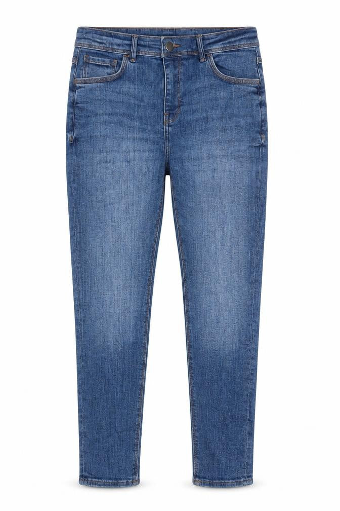 Matalan Girls Blue Cotton Skinny Jeans Size 12 Years L25 in Regular Zip