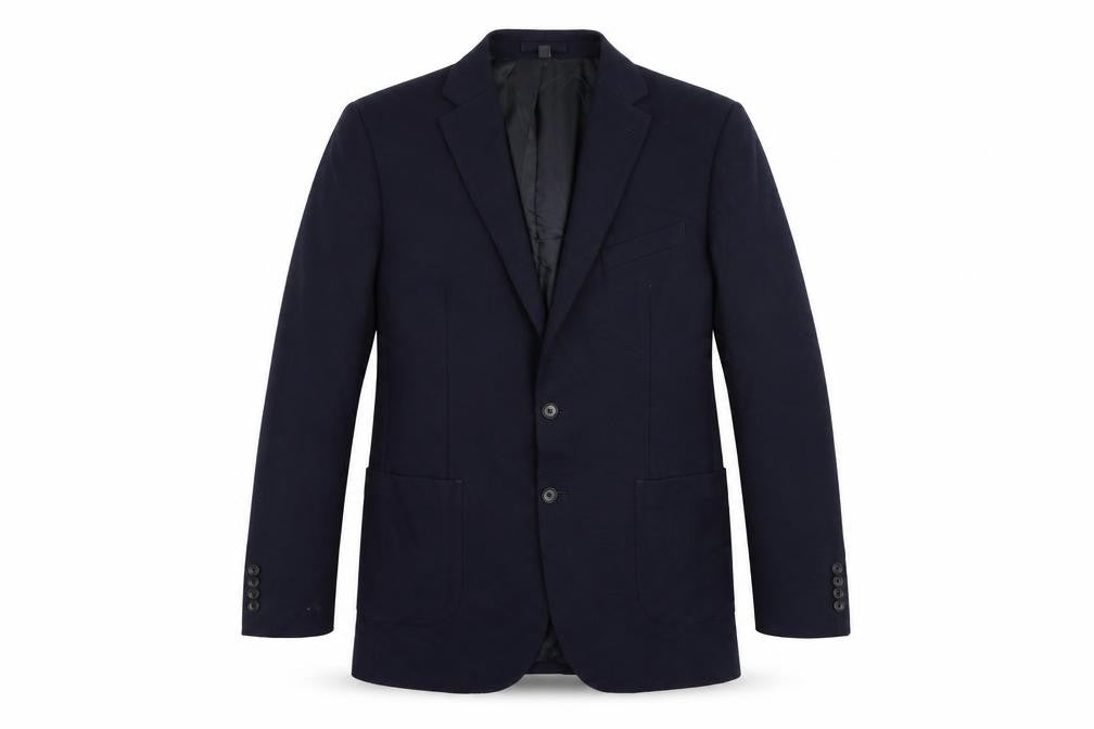 Marks and Spencer Mens Blue Polyamide Jacket Suit Jacket Size 42 Regular