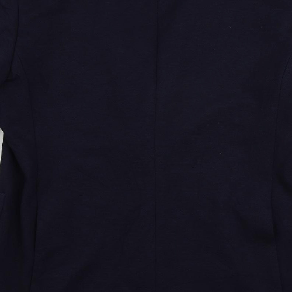 Marks and Spencer Mens Blue Polyamide Jacket Suit Jacket Size 42 Regular