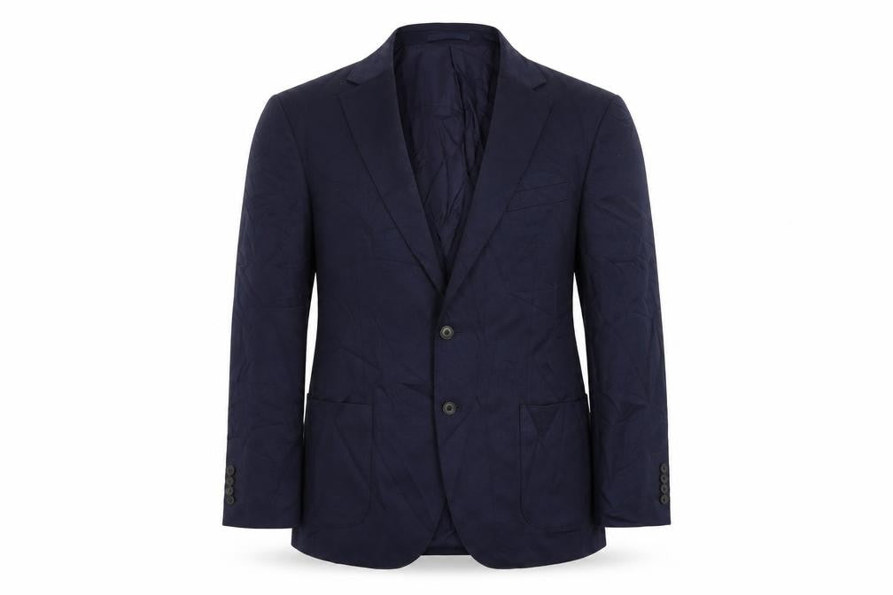 Marks and Spencer Mens Blue Polyester Jacket Suit Jacket Size 44 Regular