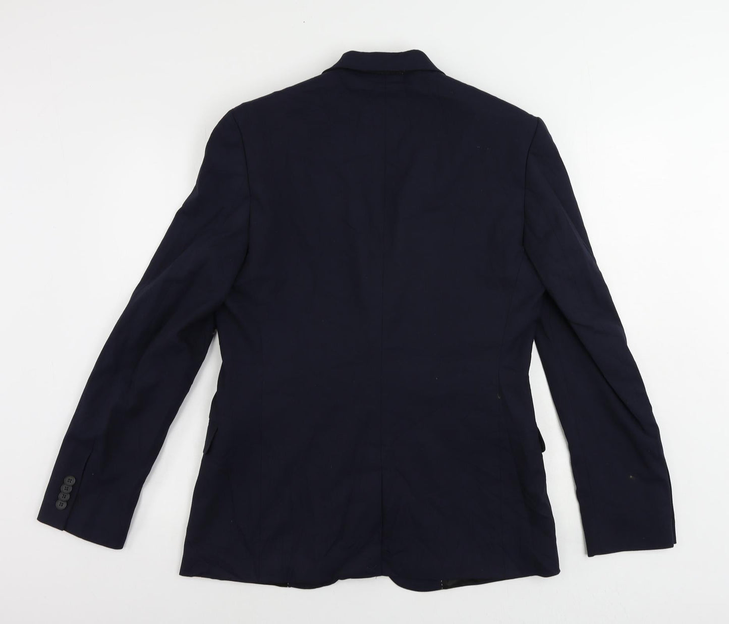 New Look Mens Blue Polyester Jacket Suit Jacket Size 40 Regular