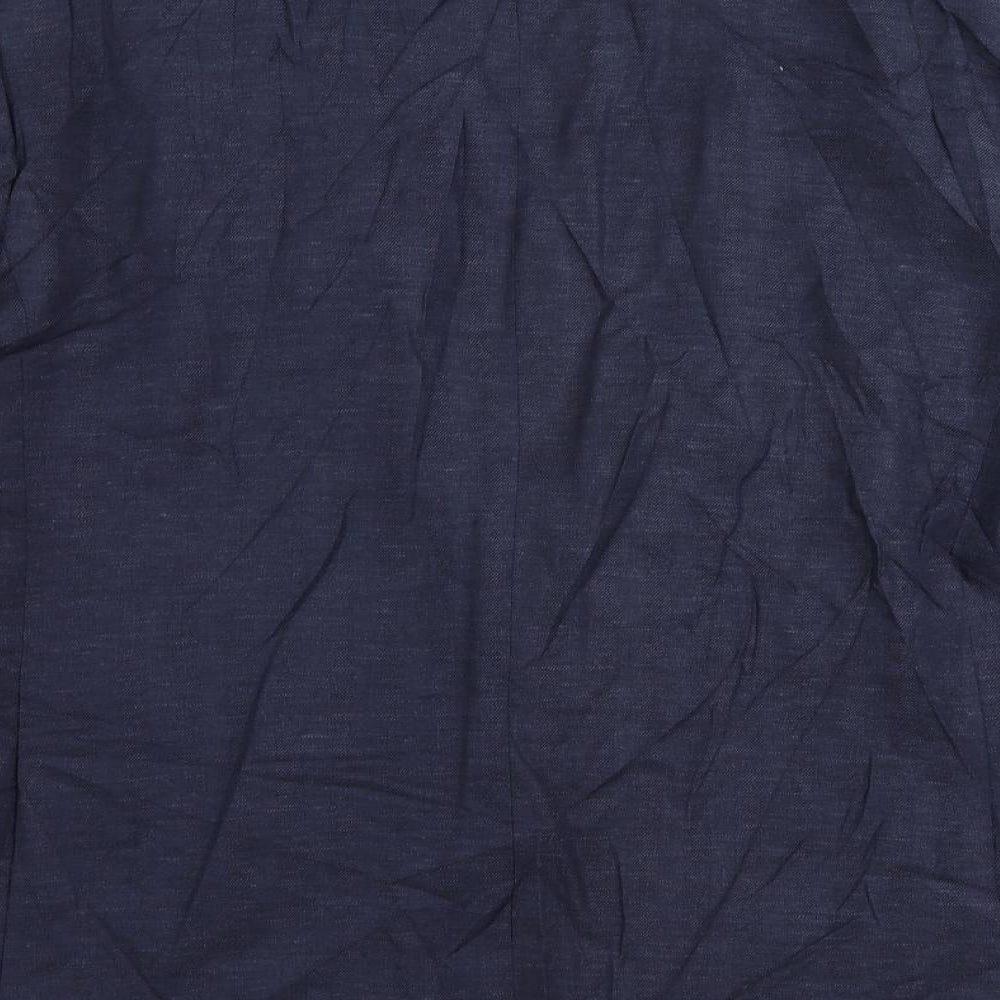 Marks and Spencer Mens Blue Polyester Jacket Suit Jacket Size 46 Regular