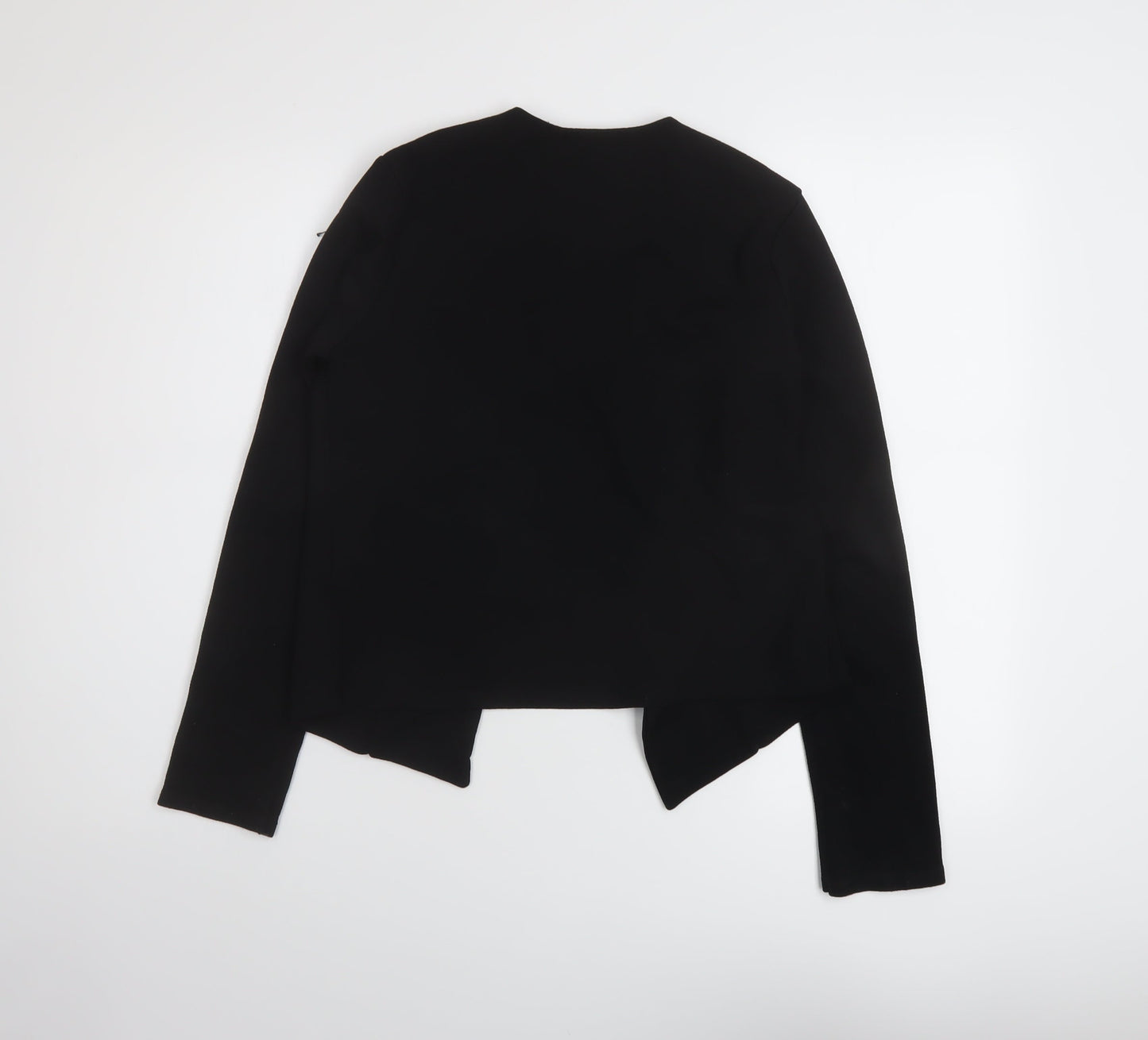 Select Womens Black Polyester Kimono Blouse Size 10 V-Neck