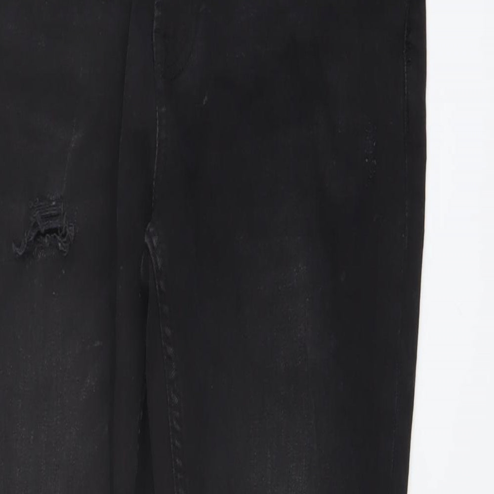 ONLY & SONS Mens Black Cotton Skinny Jeans Size 30 in L29 in Regular Button