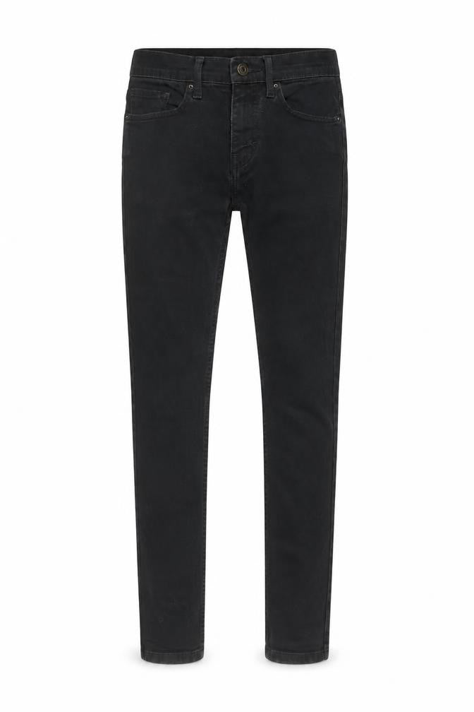 Topman Mens Black Cotton Skinny Jeans Size 28 in L28 in Regular Button