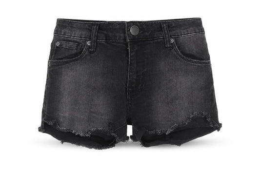 STS Blue Womens Black Cotton Cut-Off Shorts Size 24 in Regular Zip
