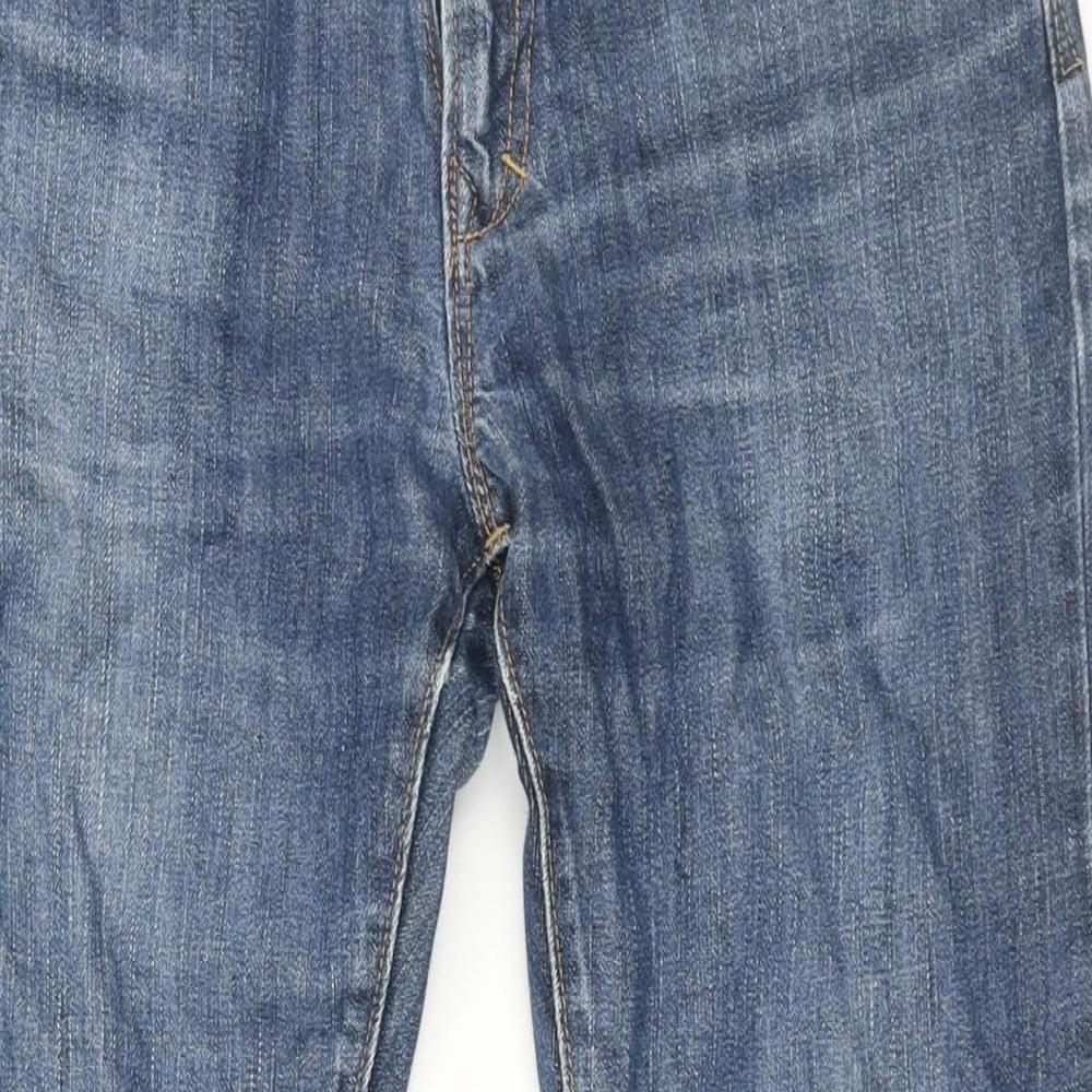 Gap Mens Blue Cotton Straight Jeans Size 29 in L28 in Regular Zip