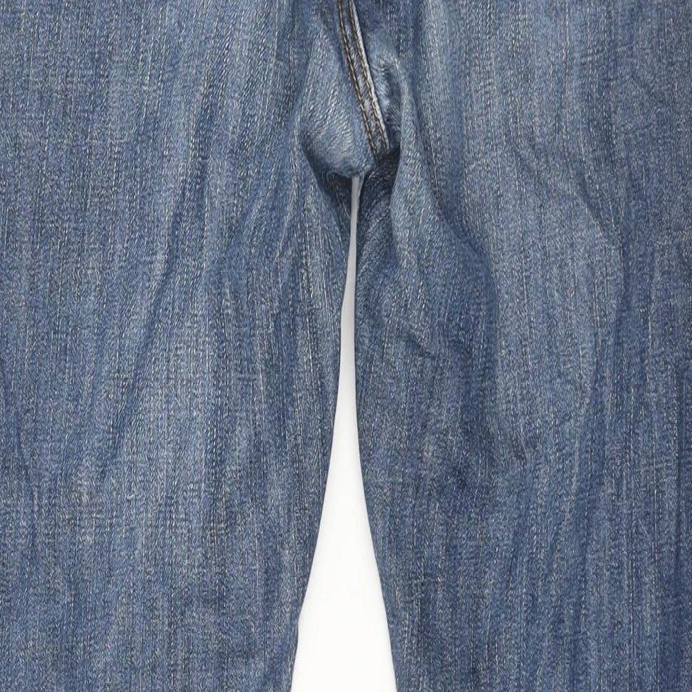 Gap Mens Blue Cotton Straight Jeans Size 29 in L28 in Regular Zip