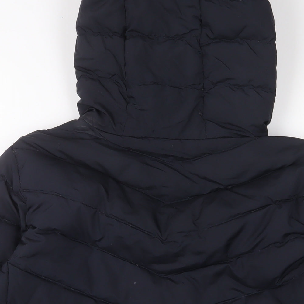 Gap Womens Blue Quilted Coat Size XS Zip - Pockets