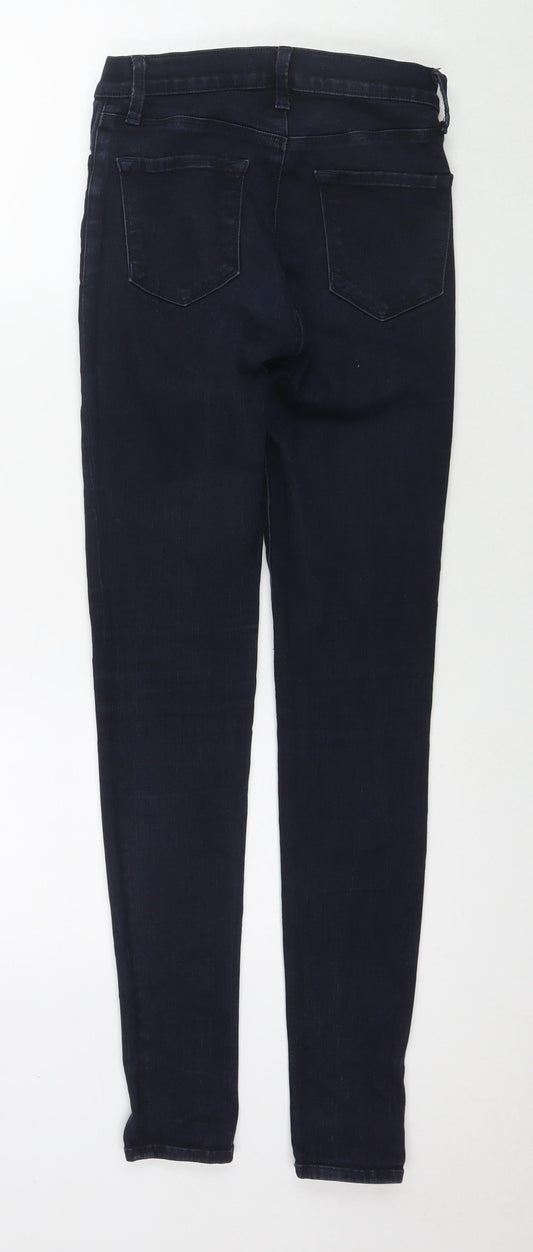 J Brand Womens Blue Cotton Skinny Jeans Size 26 in L28 in Regular Zip